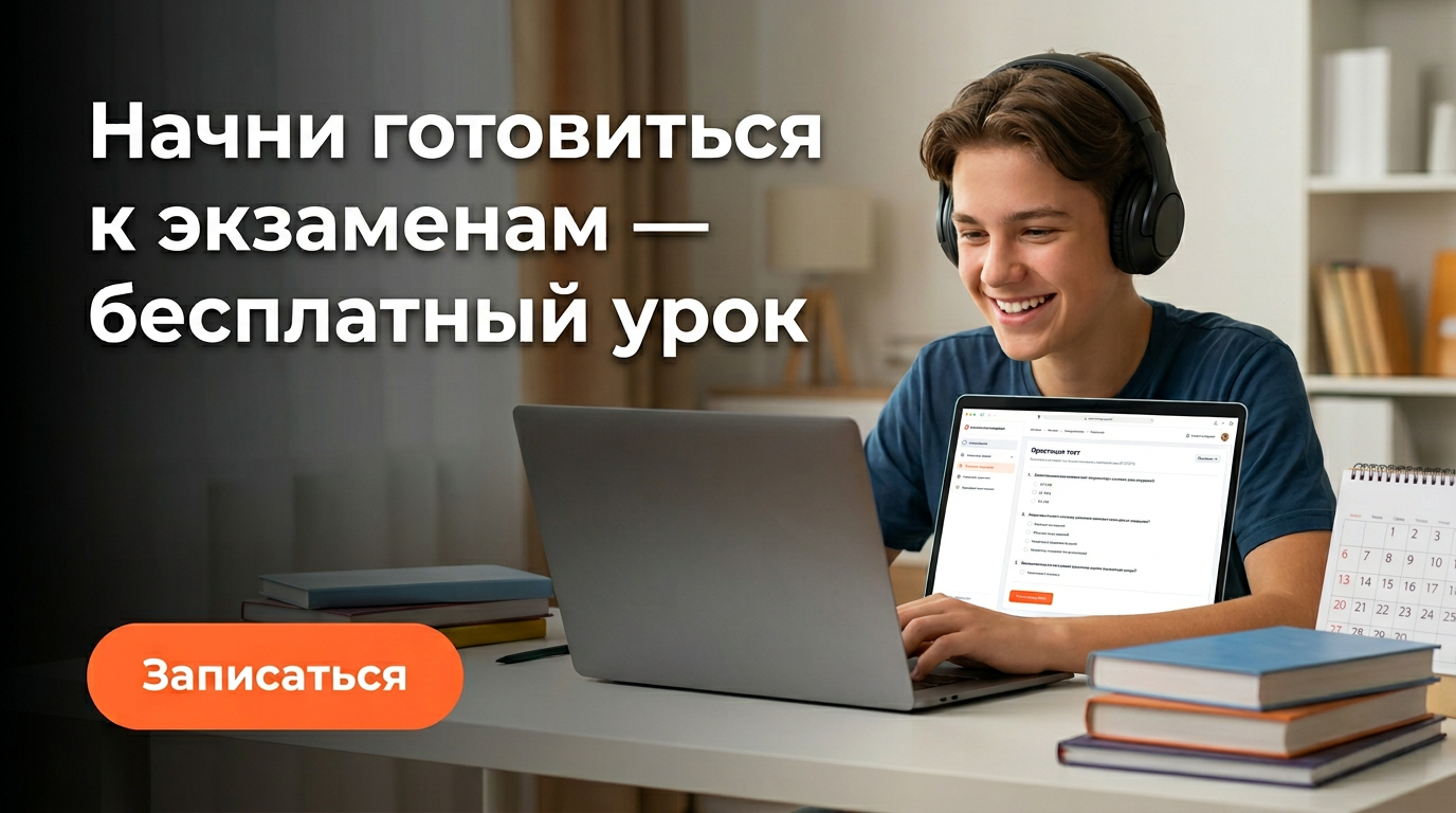 Начни готовиться к экзаменам — бесплатный урок